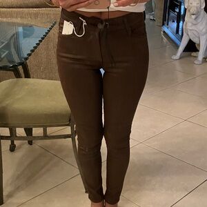 AG Adriano Goldschmied Chocolate Coated Skinny Jeans